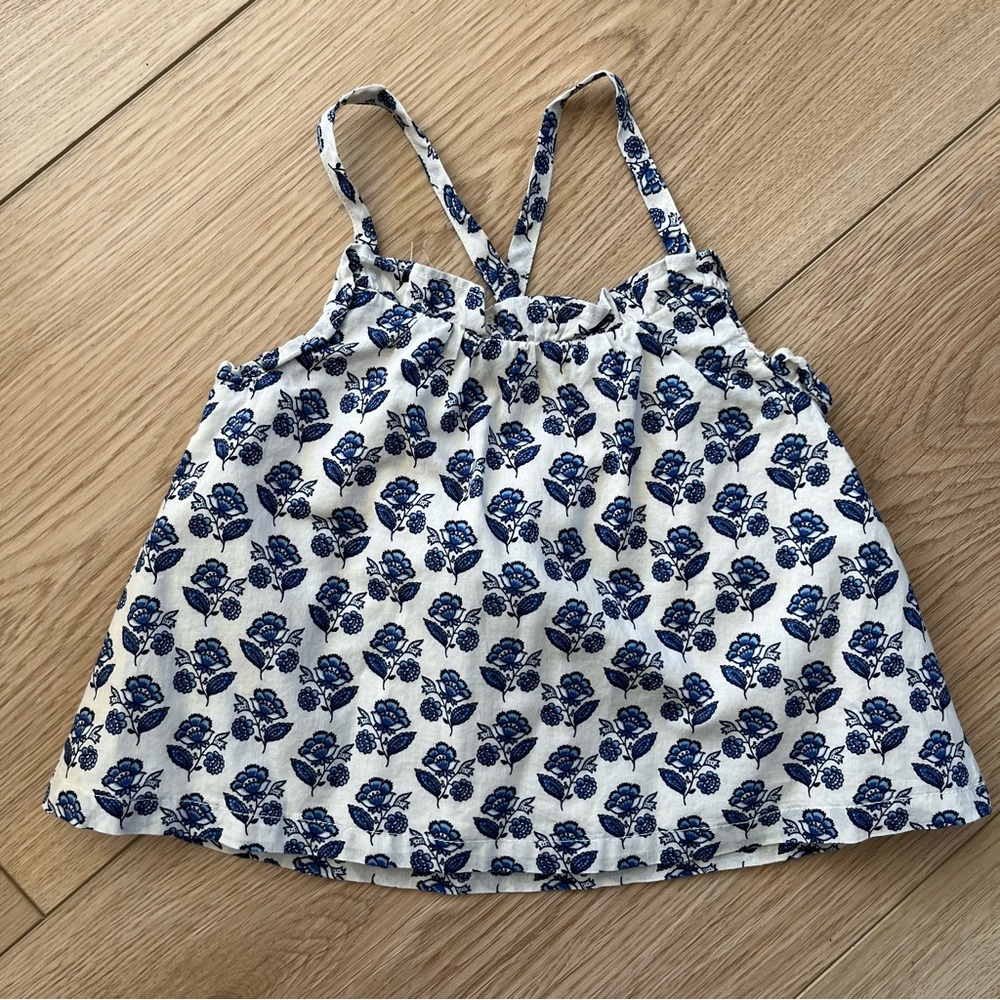 Janie and Jack (EUC) | lightweight block print floral tank top